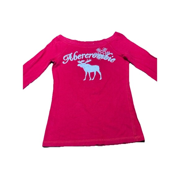 Y2K Abercrombie Holiday Moose Pj Set Womens Small EUC 2000s Vintage GRAIL - Picture 4 of 8